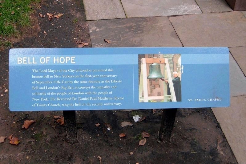 Bell of Hope Marker. Click for full size. Bell of Hope Marker image. Click for full size.