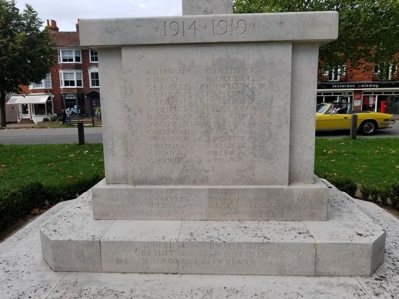 Tenterden War Memorial image. Click for full size.