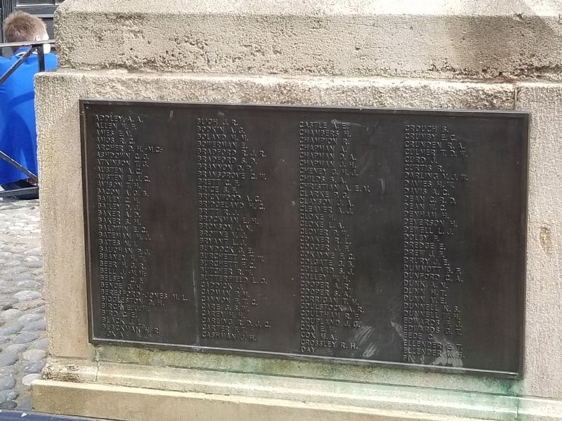 Canterbury War Memorial - World War II. Click for full size. Canterbury War Memorial - World War II image. Click for full size.