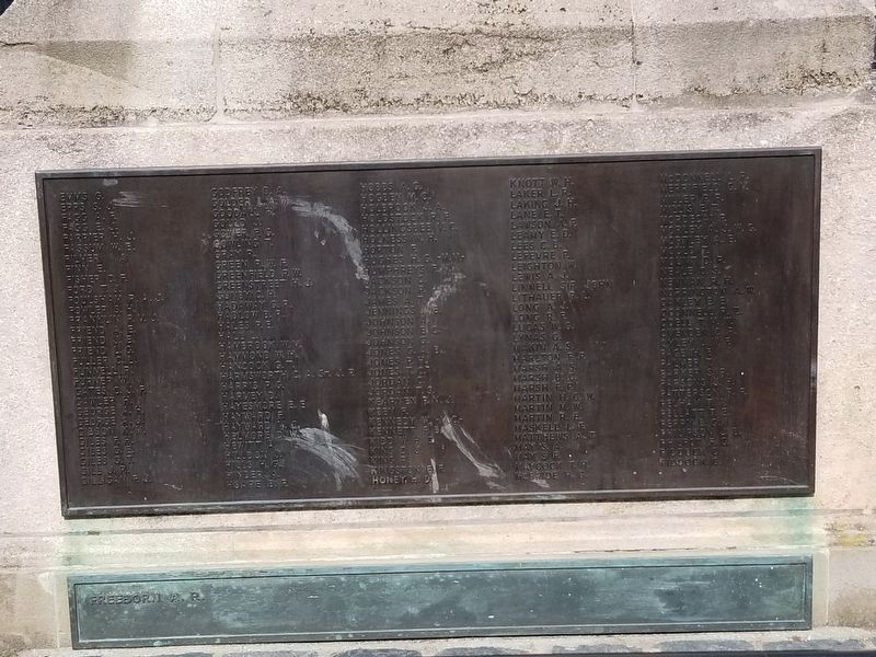 Canterbury War Memorial - World War II. Click for full size. Canterbury War Memorial - World War II image. Click for full size.