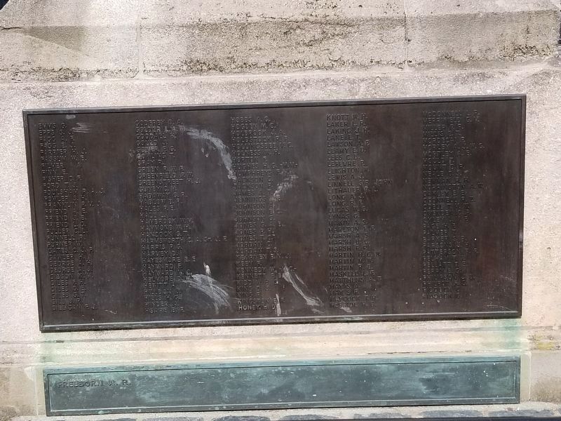 Canterbury War Memorial - World War II image. Click for full size.