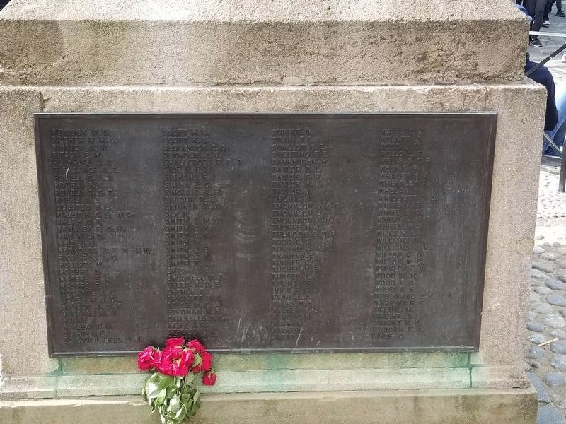 Canterbury War Memorial - World War II. Click for full size. Canterbury War Memorial - World War II image. Click for full size.