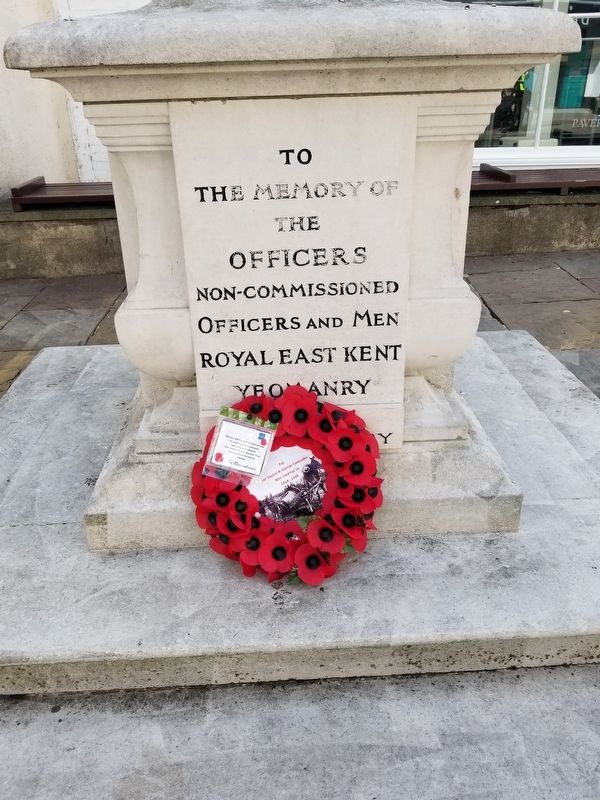 Royal East Kent Yeomanry Memorial image. Click for full size.