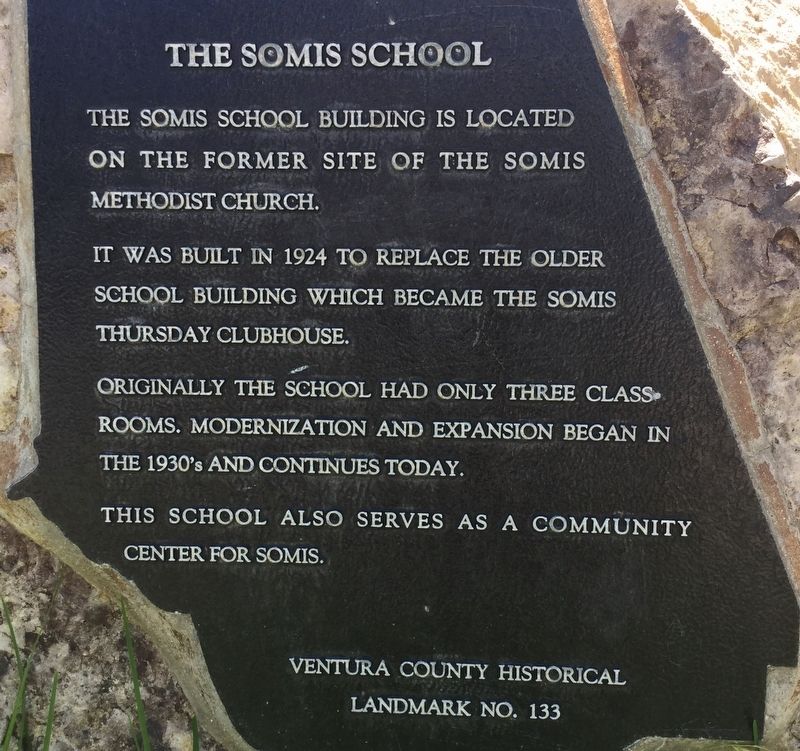The Somis School Marker image. Click for full size.