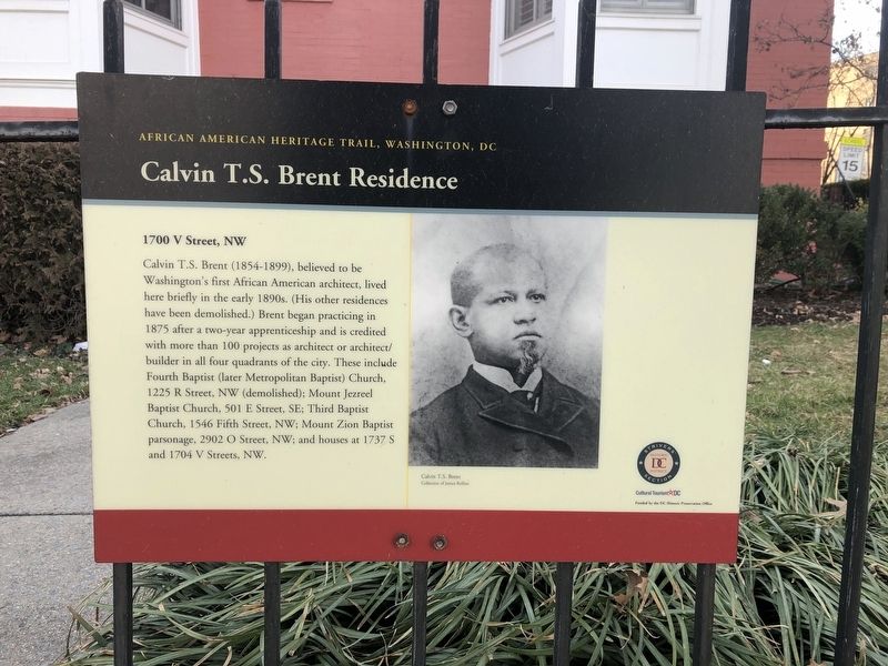 Calvin T.S. Brent Residence Marker. Click for full size. Calvin T.S. Brent Residence Marker image. Click for full size.
