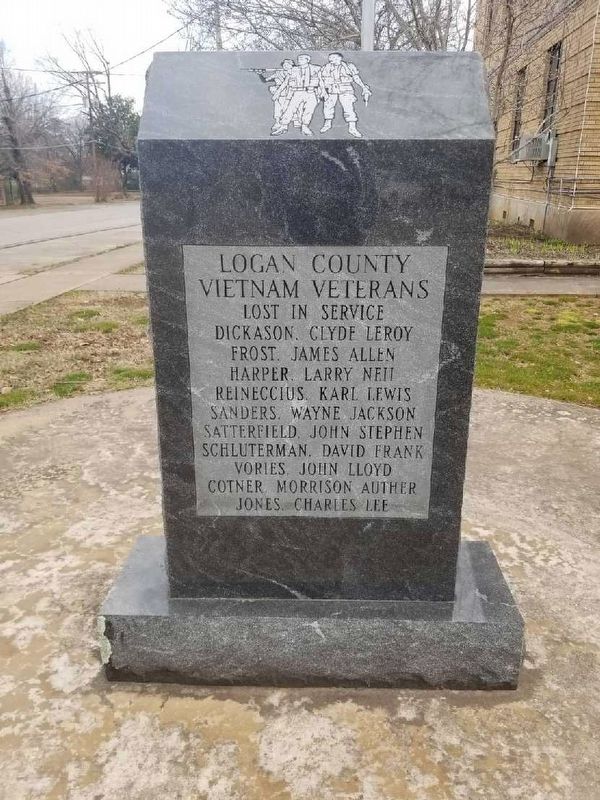 Logan County Vietnam Memorial. Click for full size. Logan County Vietnam Memorial image. Click for full size.
