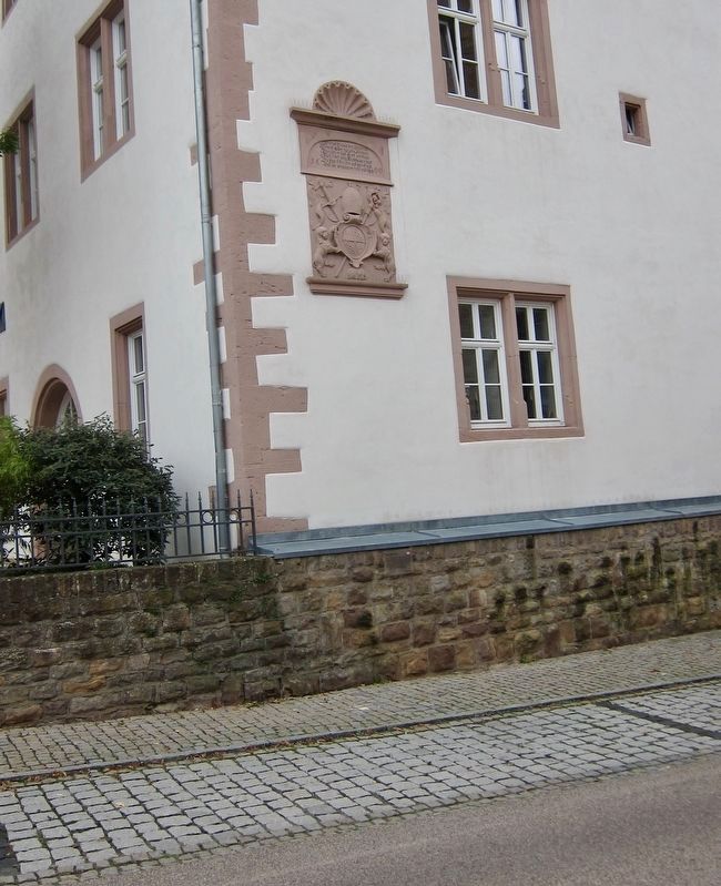 Ehemalige Vogtei / Former Bailiff's Building Marker - wide view image. Click for full size.