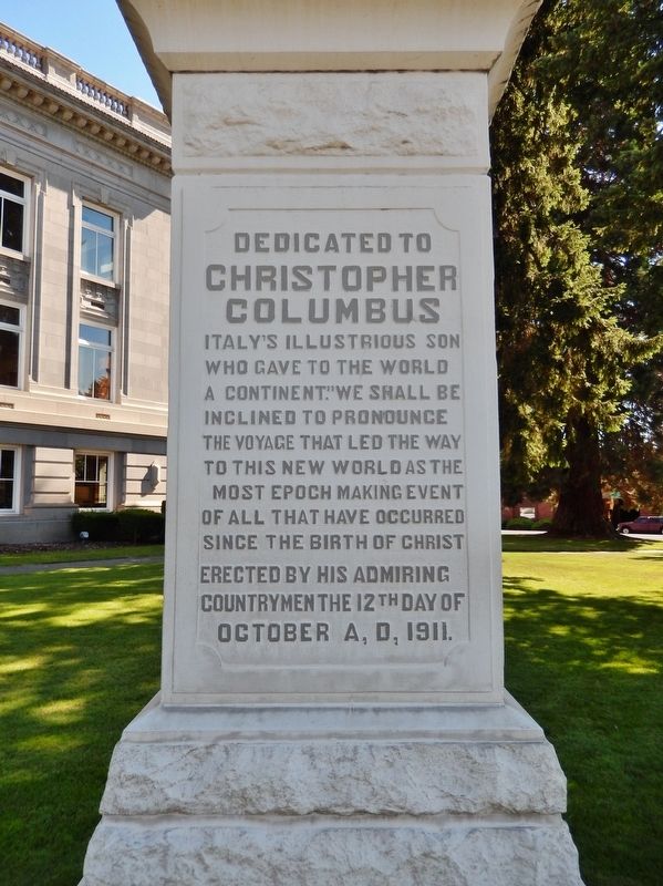 Christopher Columbus Marker. Click for full size. Christopher Columbus Marker image. Click for full size.