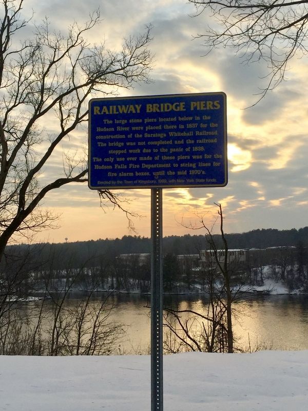 Railway Bridge Piers Marker. Click for full size. Railway Bridge Piers Marker image. Click for full size.