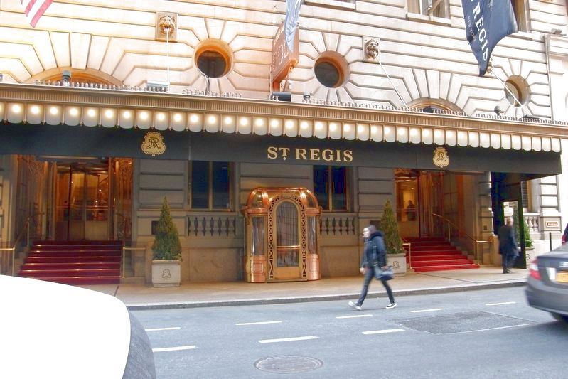 St. Regis Hotel Markers. Click for full size. St. Regis Hotel Markers image. Click for full size.