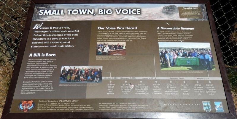 Small Town, Big Voice Marker image. Click for full size.