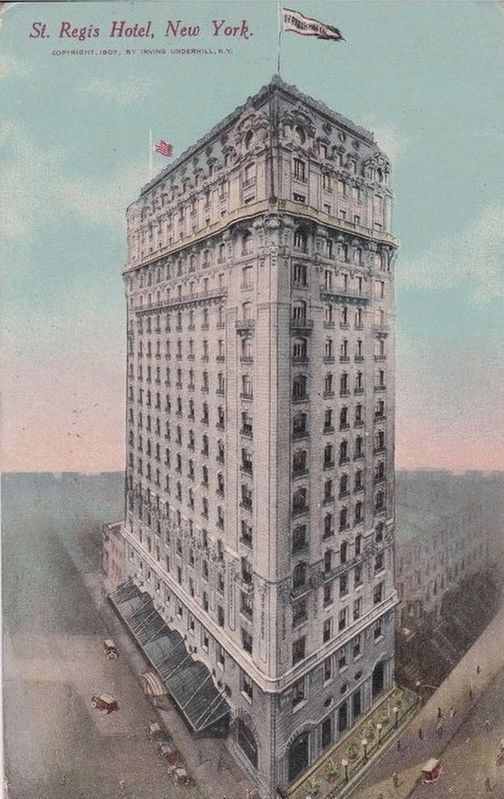 <i>St. Regis Hotel, New York</i> image. Click for full size.