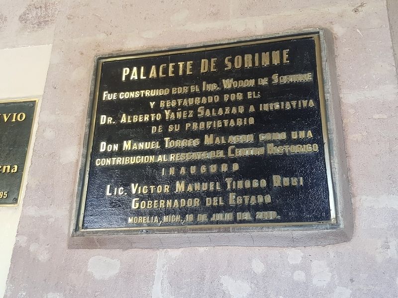 An additional nearby marker for the Palace of Sorinne. Click for full size. An additional nearby marker for the Palace of Sorinne image. Click for full size.