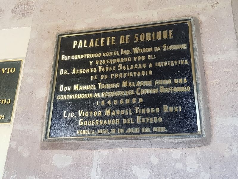An additional nearby marker for the Palace of Sorinne image. Click for full size.