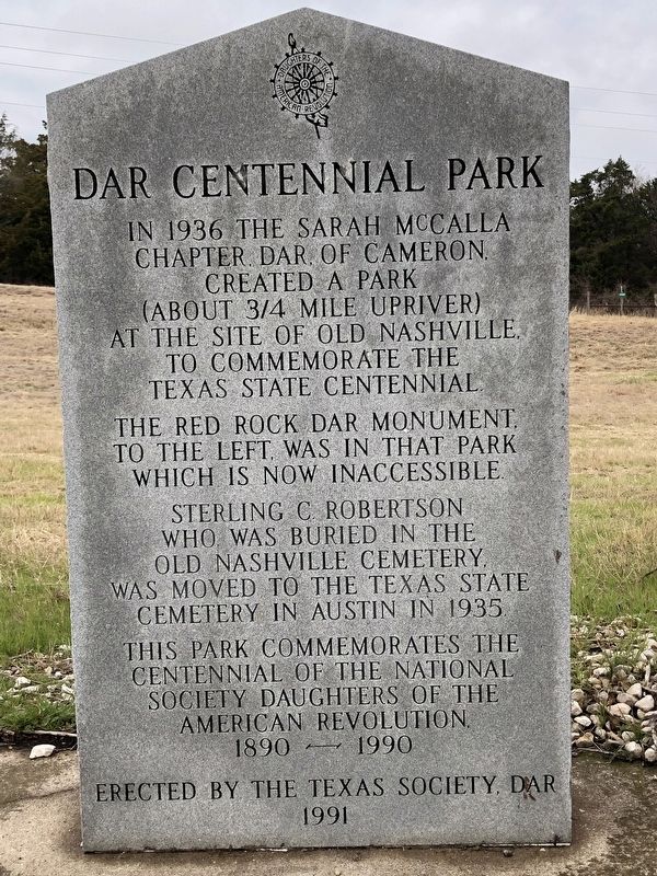 DAR Centennial Park Marker image. Click for full size.