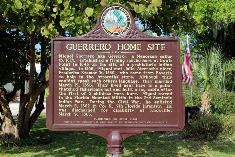 Guerrero Home Site Marker Side 1 image. Click for full size.