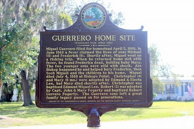 Guerrero Home Site Marker Side 2 image. Click for full size.