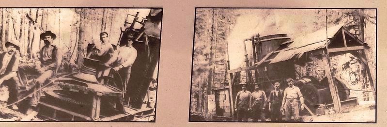 Marker photos: (3) Dolbeer Donkey and (4) double drum donkey image. Click for full size.