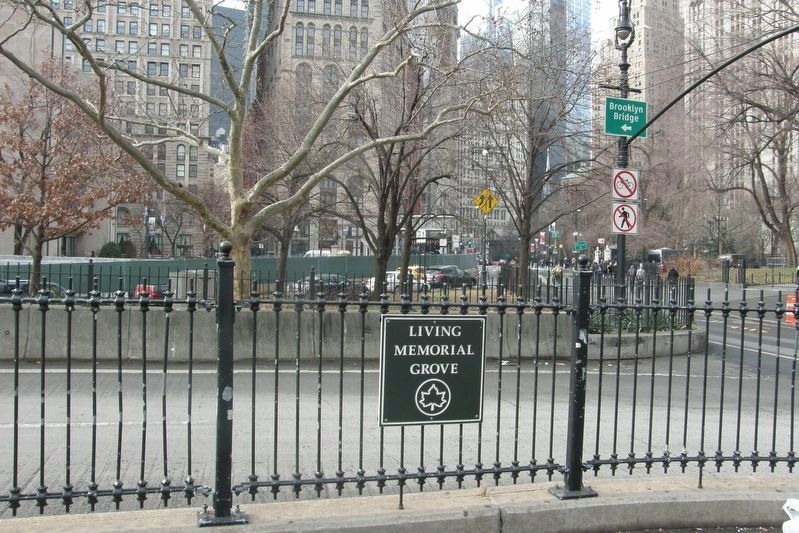 September 11, 2001 Living Memorial Grove image. Click for full size.