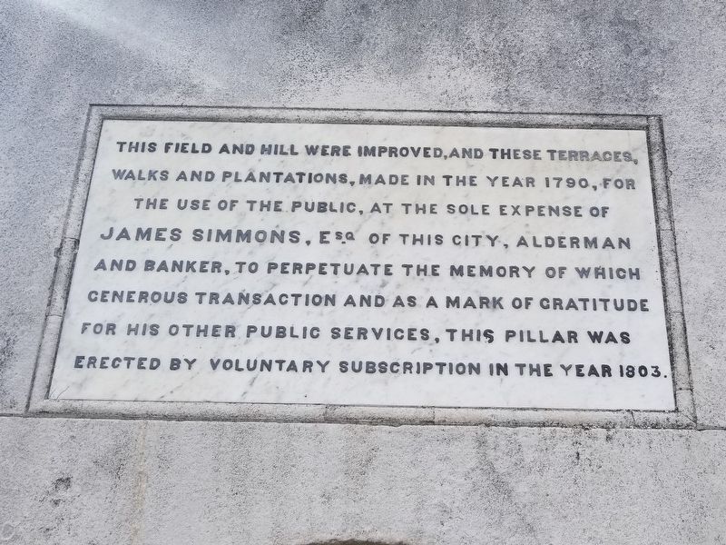 The Simmons Memorial. Click for full size. The Simmons Memorial image. Click for full size.