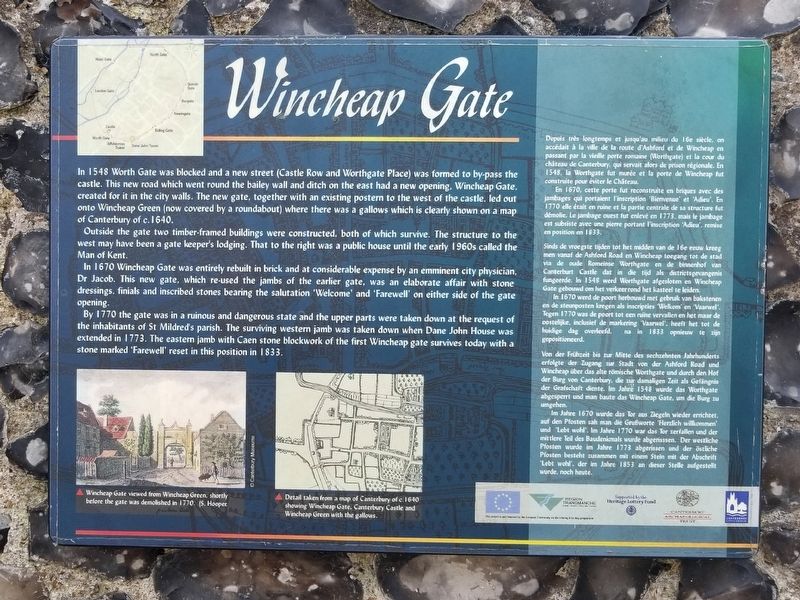 Wincheap Gate Marker image. Click for full size.