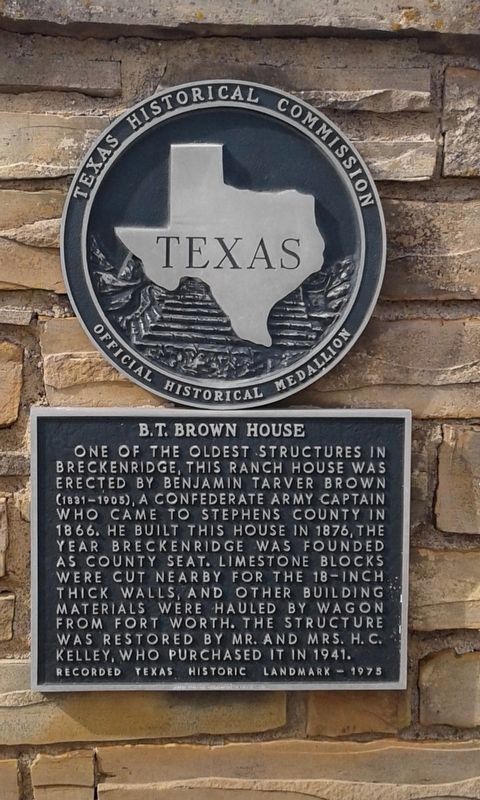 B. T. Brown House Marker. Click for full size. B. T. Brown House Marker image. Click for full size.