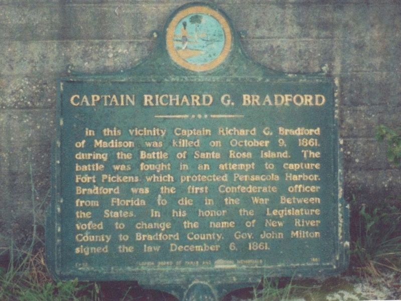Captain Richard G. Bradford Marker image. Click for full size.