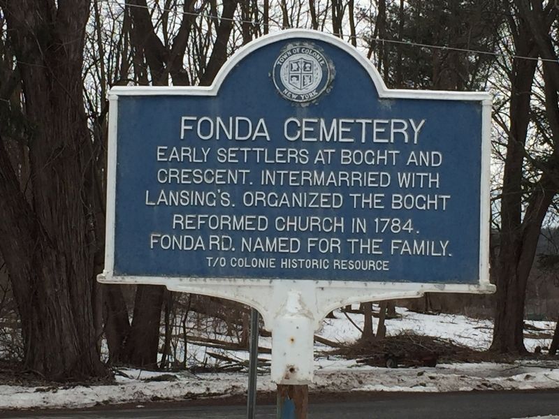 Fonda Cemetery Marker image. Click for full size.