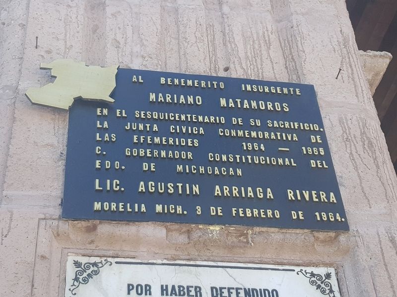 An additional Mariano Matamoros Marker image. Click for full size.