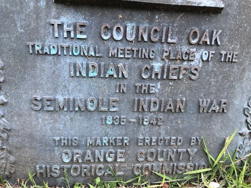 The Council Oak Marker. Click for full size. The Council Oak Marker image. Click for full size.