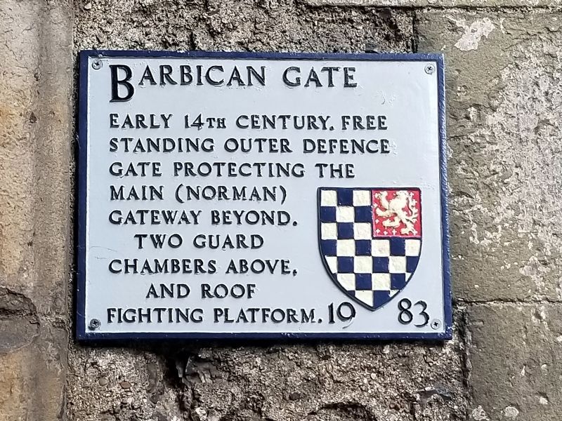 Barbican Gate Marker image. Click for full size.