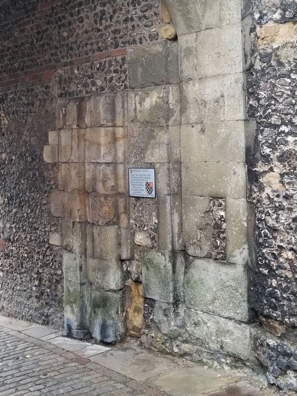 Barbican Gate Marker. Click for full size. Barbican Gate Marker image. Click for full size.