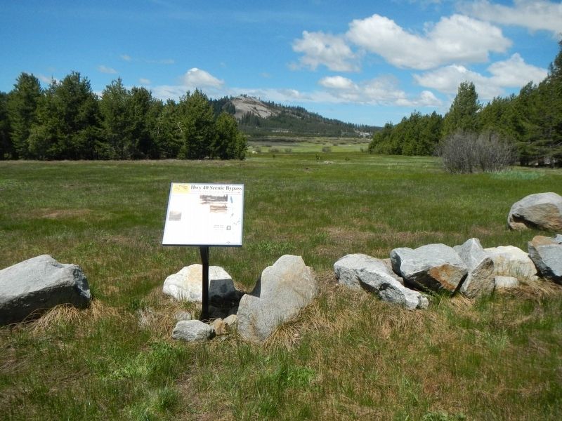 Dutch Flat Donner Lake Wagon Road Marker image. Click for full size.