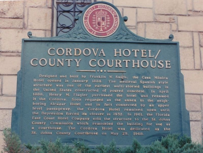 Cordova Hotel/County Courthouse Marker image. Click for full size.