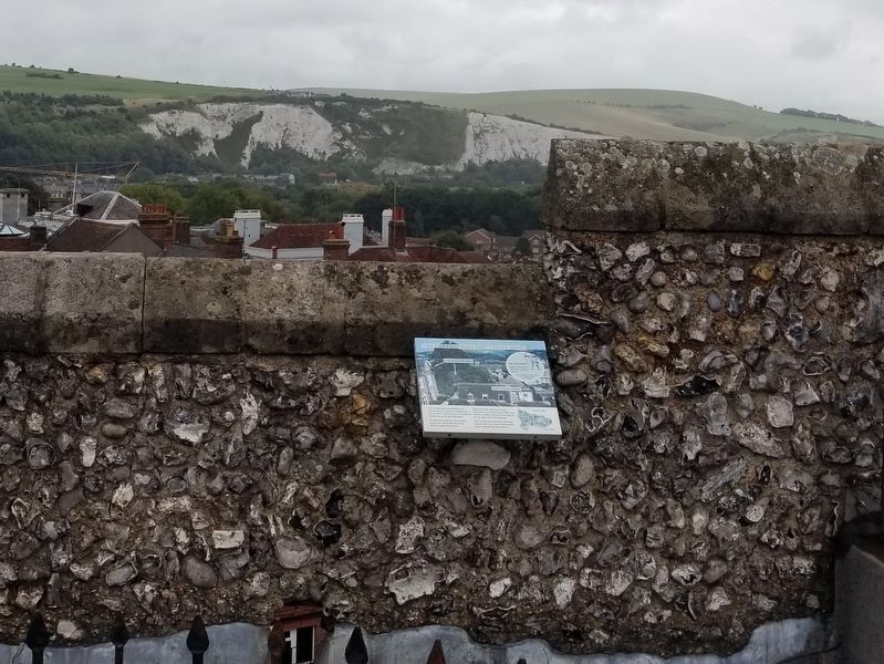 The Curtain Wall and Castle Moat Marker. Click for full size. The Curtain Wall and Castle Moat Marker image. Click for full size.