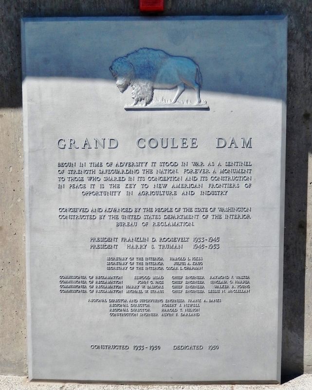 Grand Coulee Dam Marker image. Click for full size.