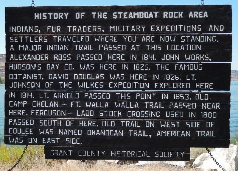 History of the Steamboat Rock Area Marker image. Click for full size.