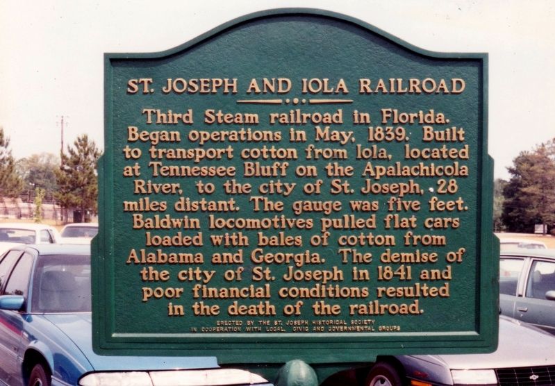 St. Joseph and Iola Railroad Marker image. Click for full size.