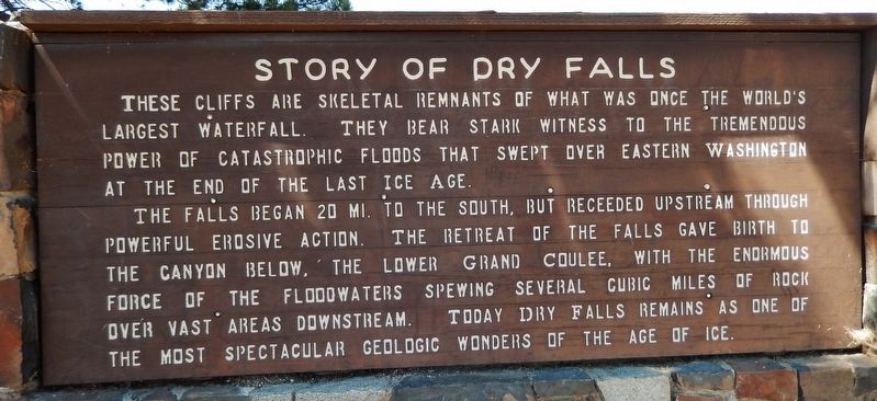 Story of Dry Falls Marker image. Click for full size.