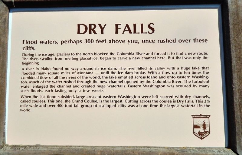 Dry Falls Marker image. Click for full size.
