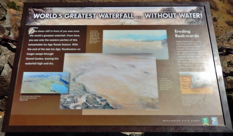 World's Greatest Waterfall... Without Water! Marker image. Click for full size.