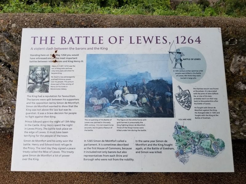 The Battle of Lewes, 1264 Marker image. Click for full size.