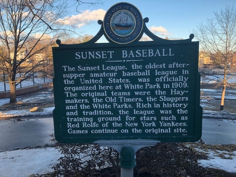 Sunset Baseball Marker image. Click for full size.