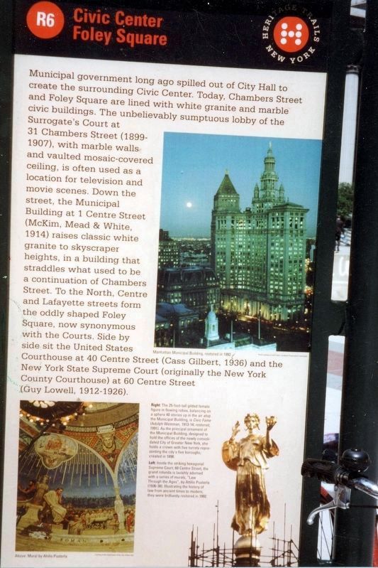 Civic Center Marker. Click for full size. Civic Center Marker image. Click for full size.