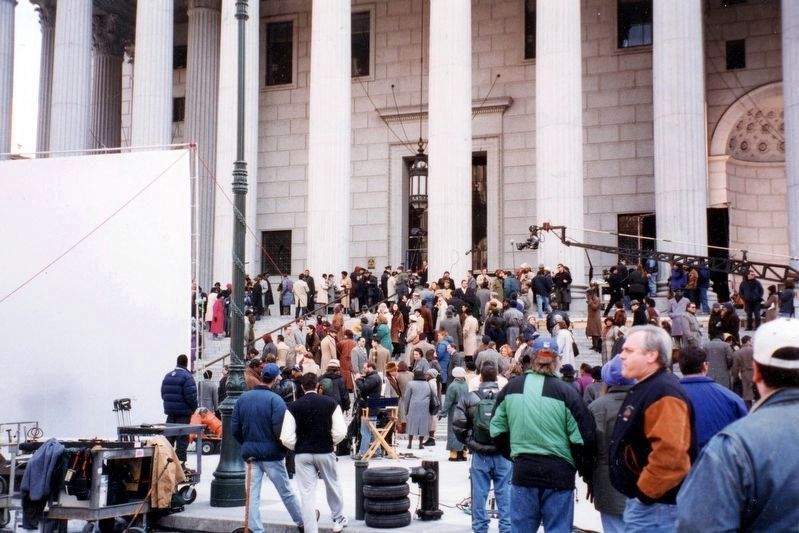 Filming a scene from “The Hurricane”, 03/1999 image. Click for full size.