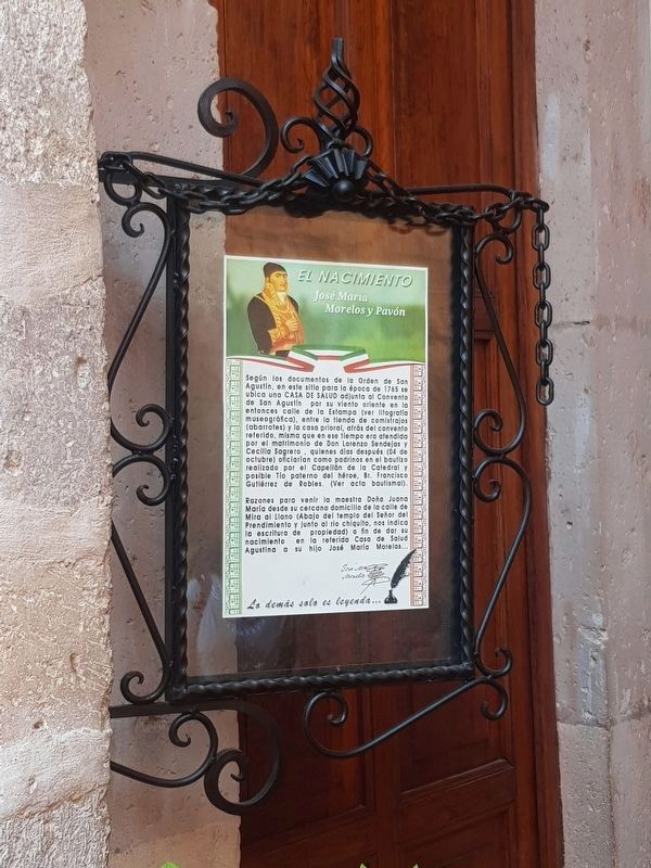An additional marker at the Birth House of Morelos image. Click for full size.