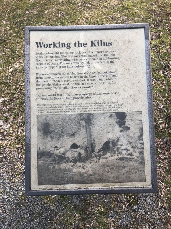 Working the Kilns Marker image. Click for full size.
