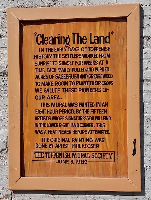 Clearing the Land Marker. Click for full size. Clearing the Land Marker image. Click for full size.