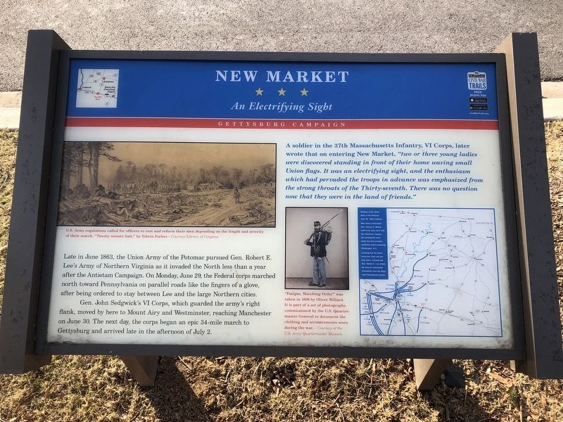 New Market Marker. Click for full size. New Market Marker image. Click for full size.