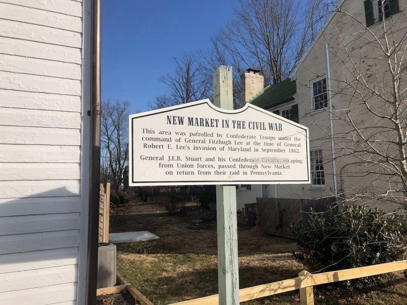 New Market in the Civil War Marker image. Click for full size.
